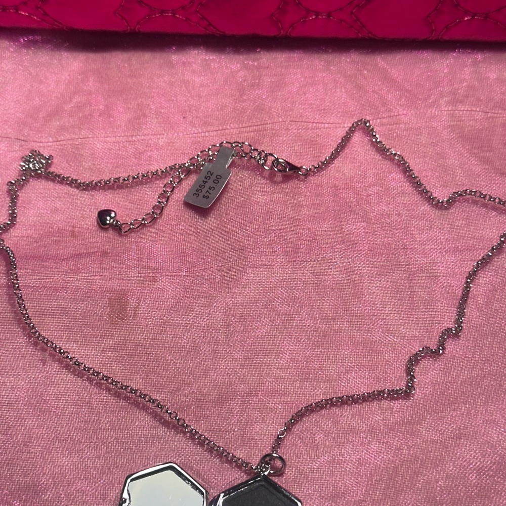 Coach Silver Geometric Necklace - image 3
